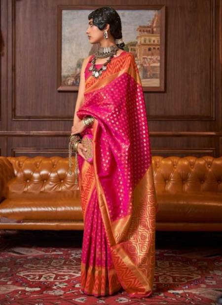 Pink Colour Kazah Silk Raj Tex New Latest Designer Festive Wear Silk Saree Collection 271002